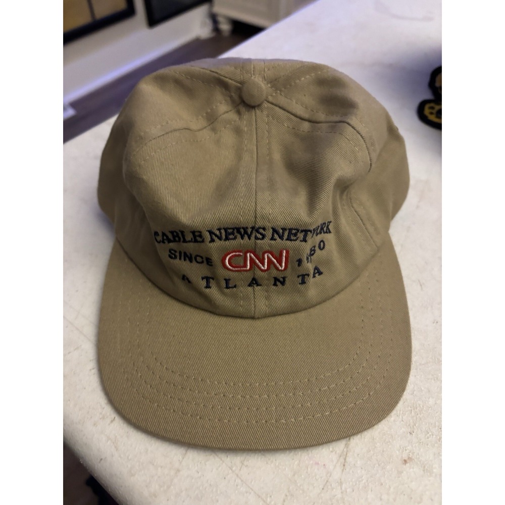 Vintage Cable News Network CNN Tan Hat‎